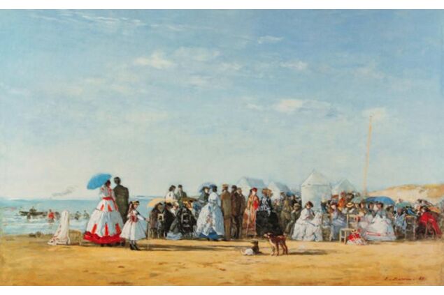 BEU 001 / Eugene BOUDIN / Fashionable Figures On The Beach BEU 001 / Eugene BOUDIN / Fashionable Figures On The Beach