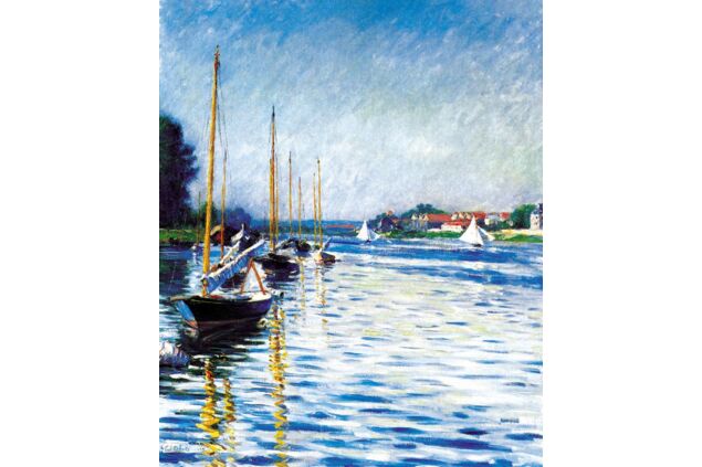 CGU 006 / Gustave CAILLEBOTTE / Argenteuil'de Sen Nehri Üzerinde Tekneler, 1892 CGU 006 / Gustave CAILLEBOTTE / Argenteuil'de Sen Nehri Üzerinde Tekneler, 1892