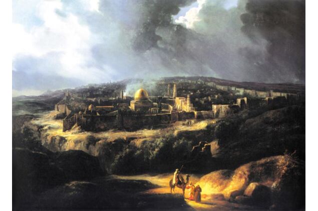 DFA 001 / Auguste De FORBIN / Jehoshaphat Vadisinin Yanından Kudüs'ün Görünüşü 1825 DFA 001 / Auguste De FORBIN / Jehoshaphat Vadisinin Yanından Kudüs'ün Görünüşü 1825
