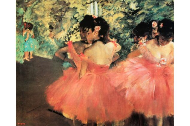 DGE 005 / Edgar DEGAS / Kırmızılı Balerinler DGE 005 / Edgar DEGAS / Kırmızılı Balerinler