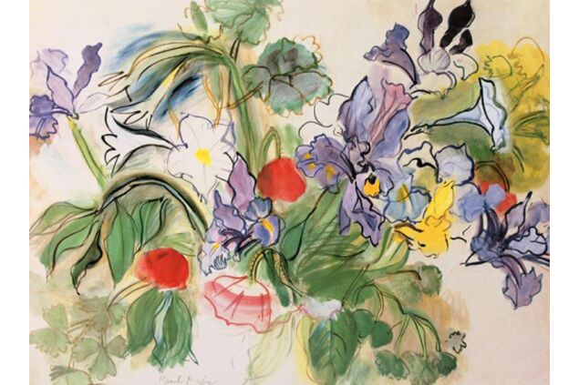 DRA 002 / Raoul DUFY / Coquelicots Et İris DRA 002 / Raoul DUFY / Coquelicots Et İris