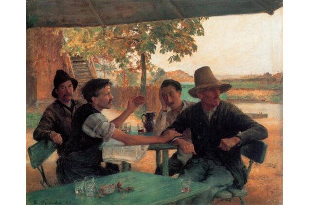 FIE 002 / Emile FRIANT / La Discussion Politique FIE 002 / Emile FRIANT / La Discussion Politique