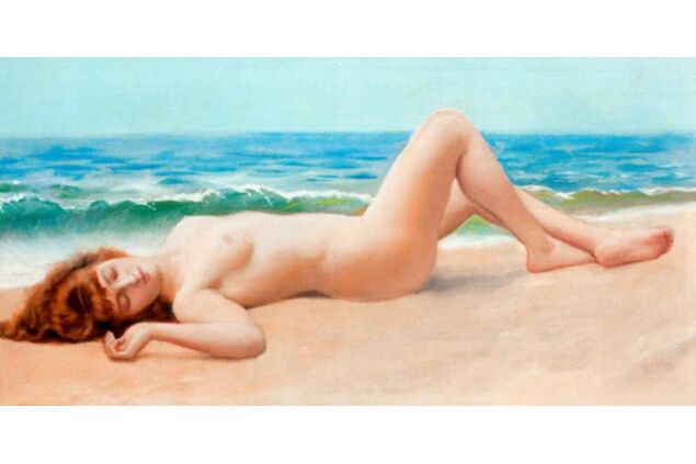 GJW 051 / John William GODWARD / Nu Sur La Plage GJW 051 / John William GODWARD / Nu Sur La Plage