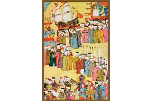 LEV 001 / Levni / III. Ahmed'in Şehzadeleri İçin Yapılan Sünnet Düğününde Çeşitli Esnafın Geçişi LEV 001 / Levni / III. Ahmed'in Şehzadeleri İçin Yapılan Sünnet Düğününde Çeşitli Esnafın Geçişi