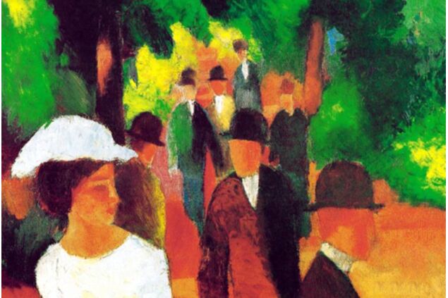 MAU 003 / August MACKE / Gezinti Yeri, 1914 MAU 003 / August MACKE / Gezinti Yeri, 1914