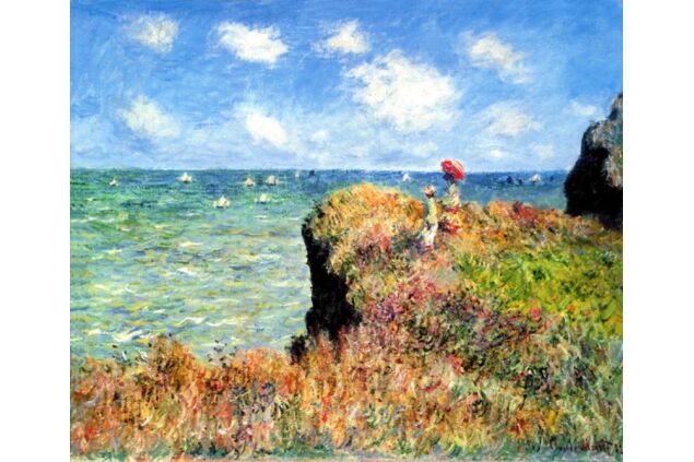 MCL 036 / Claude MONET / Pourville' de Zirve Yürüyüşü, 1882 MCL 036 / Claude MONET / Pourville' de Zirve Yürüyüşü, 1882