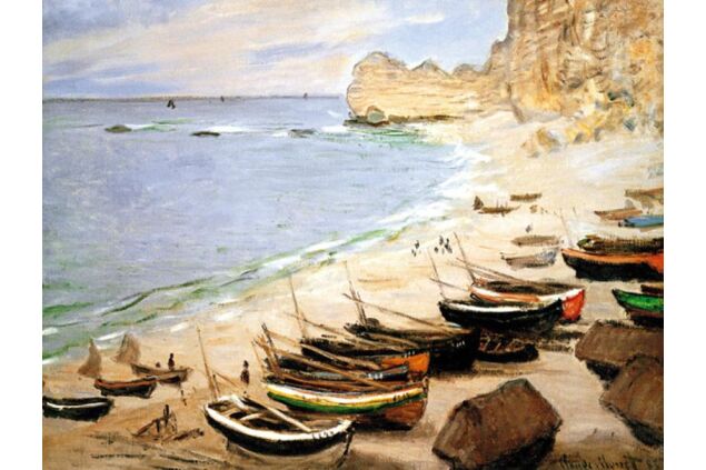 MCL 052 / Claude MONET / Etretat'da Tekneler MCL 052 / Claude MONET / Etretat'da Tekneler