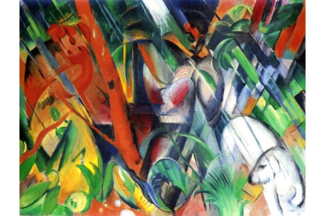 MFR 015 / Franz MARC / Yağmur Altında, 1912 MFR 015 / Franz MARC / Yağmur Altında, 1912