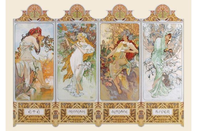 MUA 001 / Alphonse MUCHA / The Seasons MUA 001 / Alphonse MUCHA / The Seasons