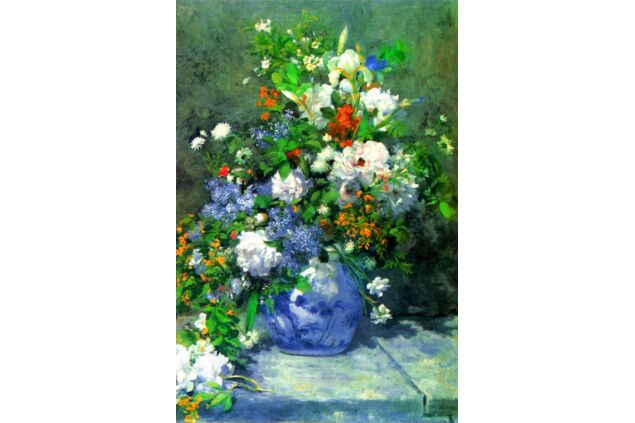 RPA 001 / Pierre Auguste RENOIR / Mavi Vazoda Çiçekler RPA 001 / Pierre Auguste RENOIR / Mavi Vazoda Çiçekler