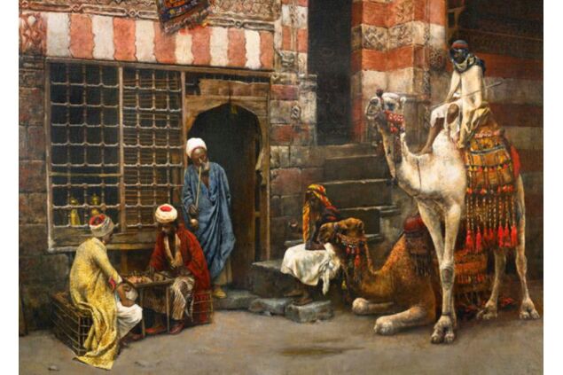 WEL 003 / Edwin Lord WEEKS / A Game of Chess in Cairo Street WEL 003 / Edwin Lord WEEKS / A Game of Chess in Cairo Street
